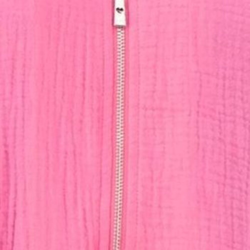 Belle by Kim Gravel Women's Plus Sz Jacket 2X Beach Gauze Zip Front Pink A594915 - Picture 2 of 4
